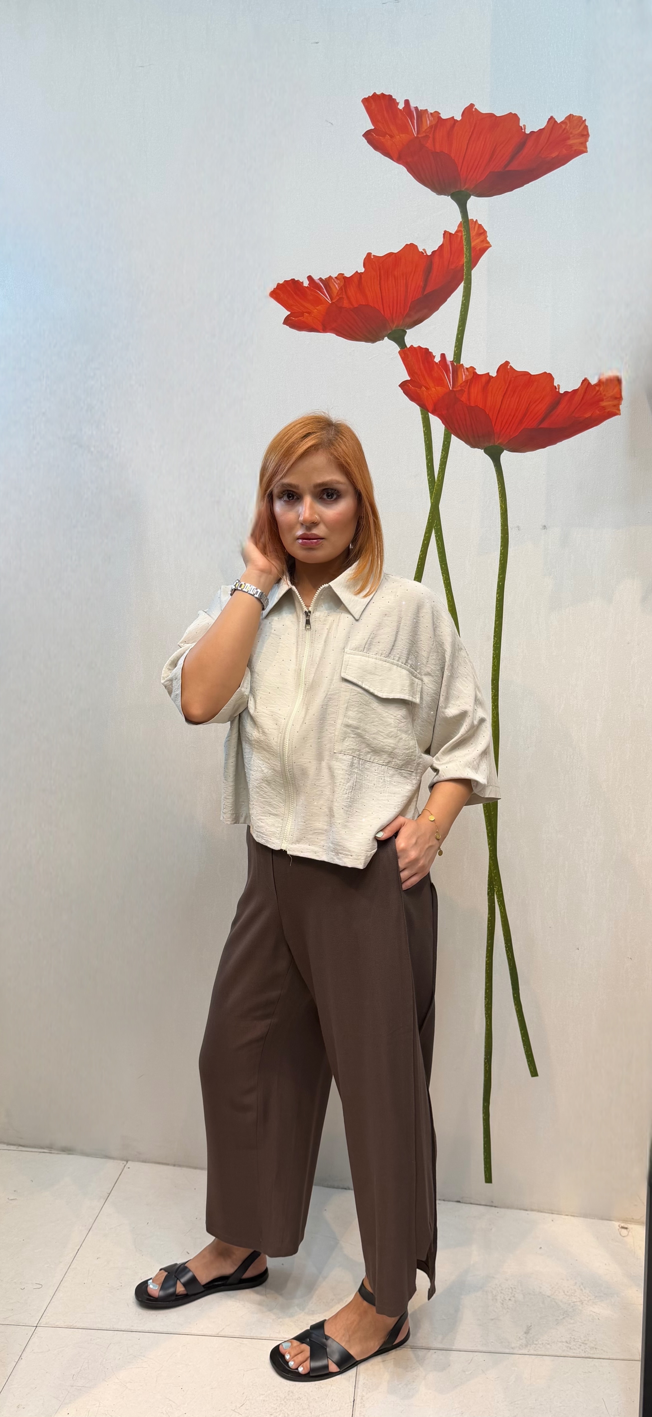 شلوار بقل دوخت دار سایز بزرگ